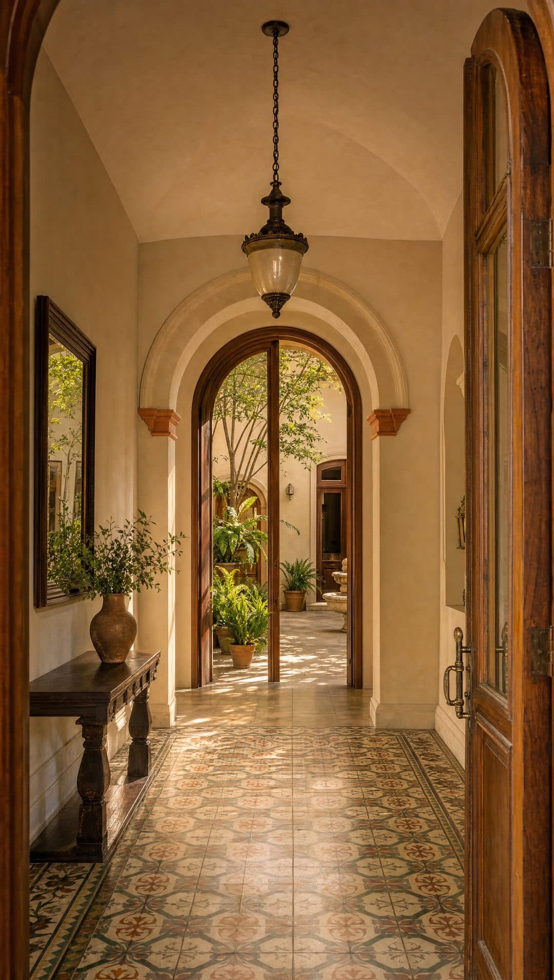 Zaguán de entrada — casa de demostración
